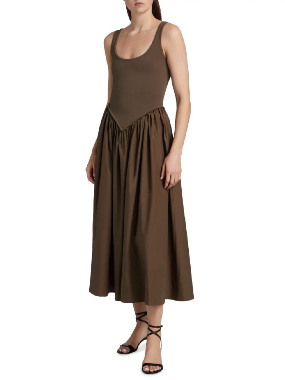 Verda Knit Dress (Color: Chocolate)